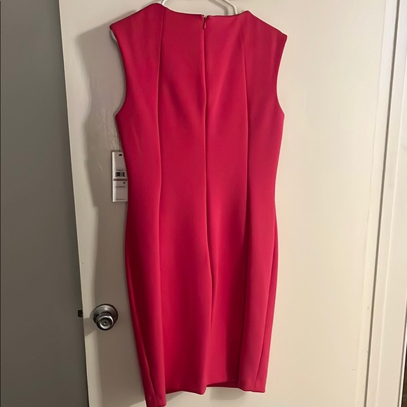 Calvin Klein Fuchsia Mini Dress with Chain Detail - Picture 5 of 5